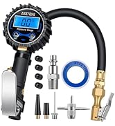 AstroAI Digital Tire Inflator with Pressure Gauge, 250 PSI Digital Pressure Gauge with Air Chuck ...