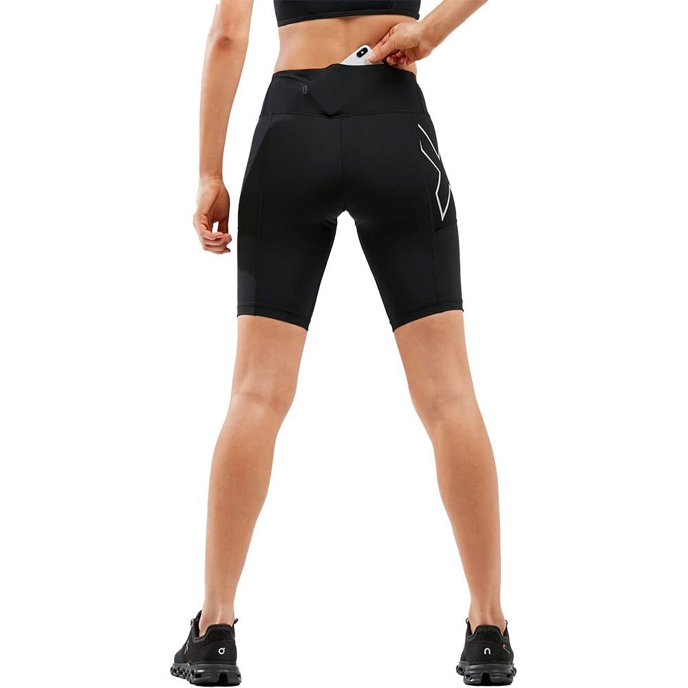 2XU Run Mid-Rise Dash Compression Shorts - Wa6182b - Shorts Mujer