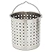 Bayou Classic B144 44-qt Stainless Steel Basket Perfect For Steaming and Boiling Compatible w/Corresponding Bayou Classic Stainless Stockpots