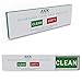 Tekola Dishwasher Magnet Clean Dirty Sign Slider |Universal & Non-Scratching Clean Dirty Dishwasher Magnet for Any Kind of Dishwasher -3M Adhesives Included