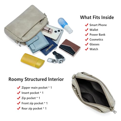 Image of WESTBRONCO Small Crossbody Bags for Women, Shoulder Handbags, Satchel Purse with Adjustable Strap