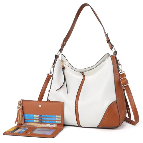 Image of TANTOMI Hobo Bags for Women Crossbody Bags Set Crossbody Purses and Handbags Tote Bags with Adjustable Shoulder Strap 2pcs
