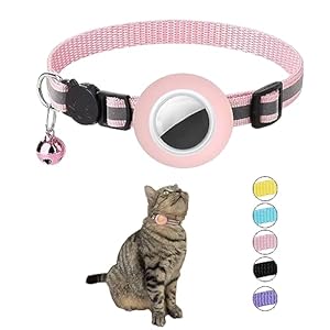 Hepplly Reflektierendes Airtag Katzenhalsband mit Glocke