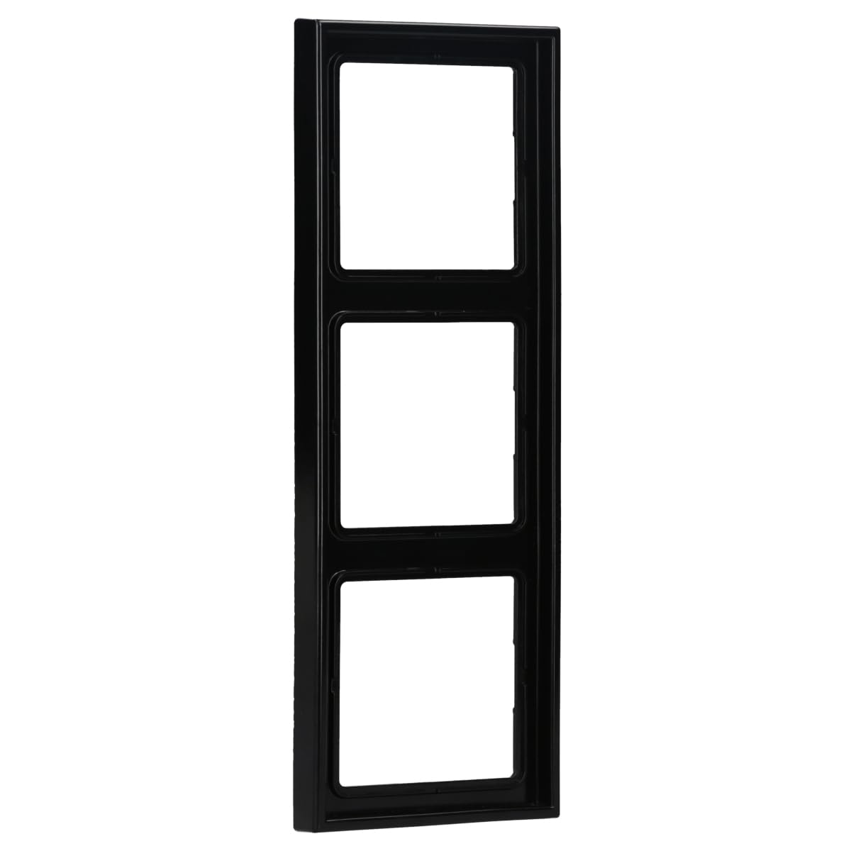 Cadre triple JUNG LS983SW noir brillant 81 x 223 mm pour prise interrupteur