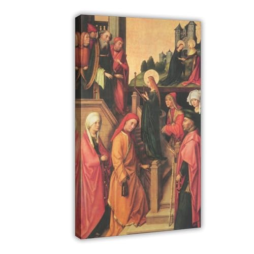 Toile Vierge Marie au Temple Hans Holbein : reproduction artistique haut de gamme