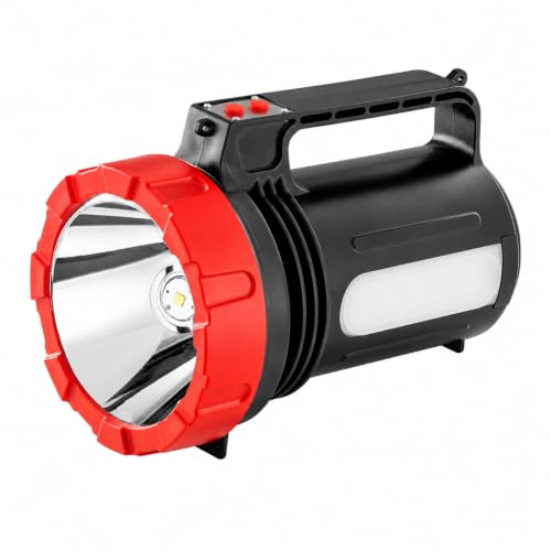 Image of RISING Tornado 100 Rechargeable LED Searchlight | 10W LED | 6000mAh Battery | 5 Lighting Modes | Emergency Side Light | USB-C Charging with Power Bank Option | Long-Range Visibility
