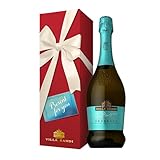 【母の日 ギフト プレゼント に】シャンパンより売れているイタリア最高峰スパークリングワイン ヴィッラ サンディ プロセッコ DOC トレヴィーゾ イルフレスコ エクストラドライ[イタリア スパークリングワイン 750ml ギフトセット][Amazon.co.jp限定]