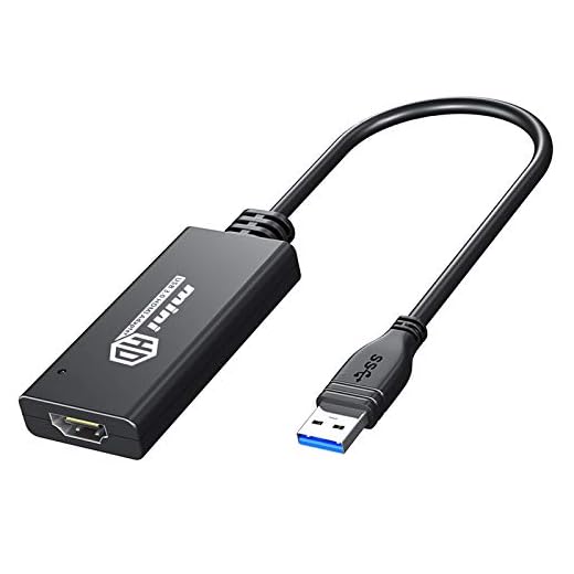 USB to HDMI Video Converter, USB to HDMI Adapter, HD 1080P USB 3.0 to HDMI Video Adapter with Audio Output for Windows 7/8/10/XP Computer Only (NO MAC/Linux/Vista/Chrome/Firestick)