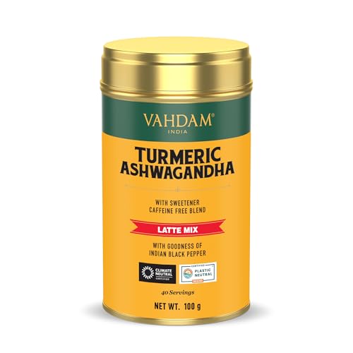 VAHDAM Golden Milk Turmeric Ashwagandha Mix, 100g