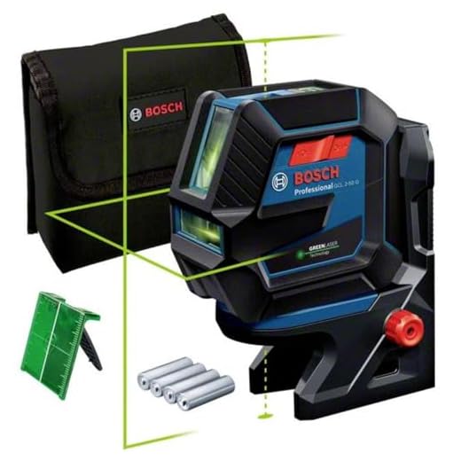 Bosch Nivel GCL 2-50 G Láser Verde, Interior, Soporte RM 10, 4 x Pilas AA, en Caja, Multicolor, Alcance hasta 15 m