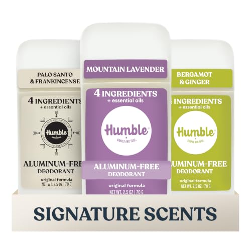 Humble Aluminum-Free Deodorant, Variety Pack - 3 Pack