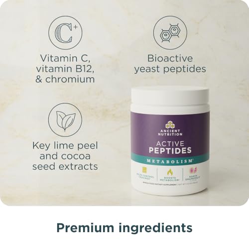 Ancient Nutrition Active Peptides Metabolism Powder, Guava Grapefruit - image 2