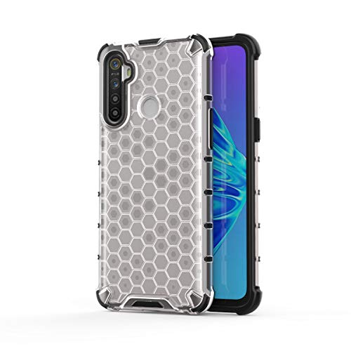 Image of Glasgow Back Case Cover for Realme 5s Shockproof Military Grade Back Case Back Cover - Transparent
