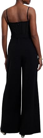 BCBGMAXAZRIA Women's Sleeveless Sweetheart Neck Bustier Jumpsuit