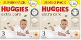 Huggies Extra Care, Pannolini Taglia 3 (6-10Kg), Ultra assorbente, Design Disney, 80 Pz (Confezione da 2)