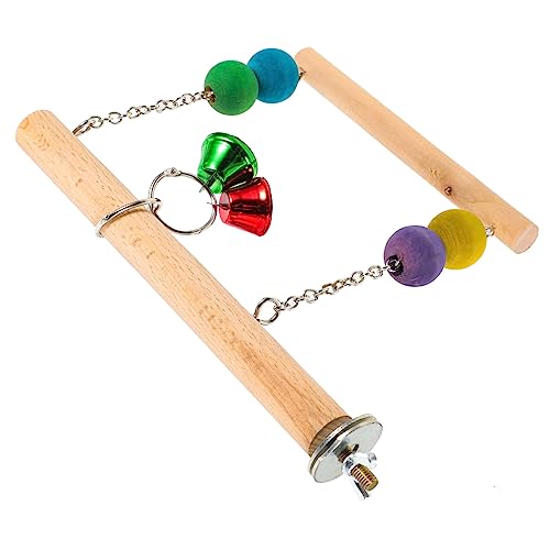 Happyyami Bird Swing for Parrots and Perch Accessory for Bird Cages for Cockatiels and Parakeets for Resting and Exercising Chic Home Decor