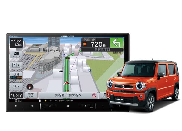 Pioneer carrozzeria 楽NAVI 8V型 AVIC-RL520 パイオニア Pioneer カーナビ AVIC-RL520 8インチ 楽ナビ 無料