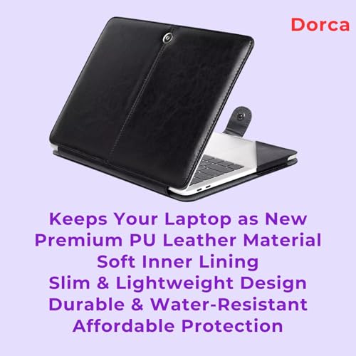 Image of Dorca PU Leather Folio Case for Lenovo IdeaPad Slim 5 15.6 inch FHD IPS Thin & Light Laptop 82FG01H9IN