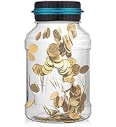 Digital Counting Piggy Bank, Canadian Dollar Money Saving Jar, 1.8L Money Saving Jar LCD Display ...