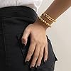 GOLDCHIC JEWELRY 6mm Gold Cuban Chain Bracelet For Boys, 316L Stainless Steel Strong Link Bracelets Hip Hop Jewelry, 19cm #2