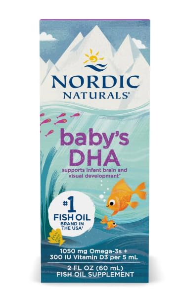 Nordic Naturals Baby's DHA Fish Oil, 1050mg Omega-3 with Vitamin D3-60 ml.