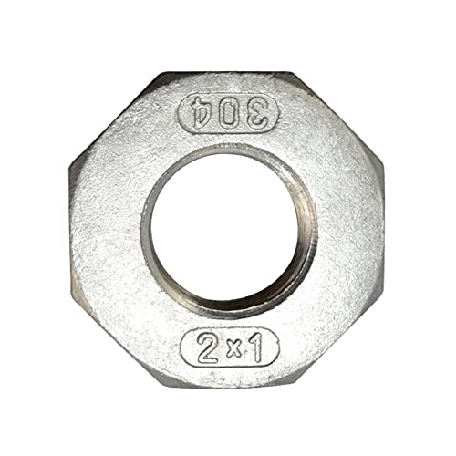2" Male X 1" Female Thread Reducer Bushing Pipe Fitting, Adapter, Stainless Steel Ss 304 Npt #TOP2