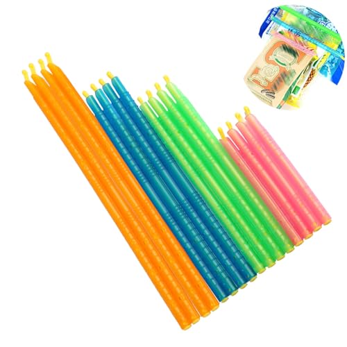 Annlpoy 16 pièces Fermeture Sachet Alimentaires Clips pince sachet alimentaire sac fermeture de sac en 4 tailles réutilisables, pour ranger les snacks, le café et les céréales dans la cuisine