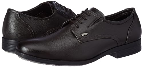 Image of Lee Cooper LC2157B3R Men's Leather Derby Formal Shoes | Lightweight, Comfortable & Stylish Lace-Ups for Office, Business