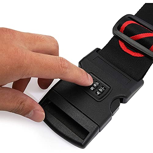 Adjustable Luggage Straps with Lock, Not Yours (33.5 x 2 Inches, 2 Pack) - Image 4