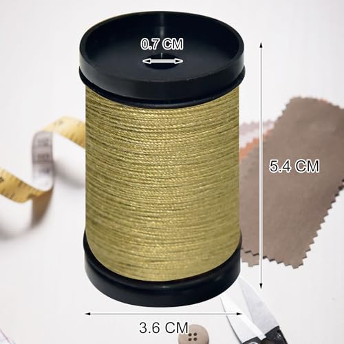 Hilo para coser Denim paquete 2 conos caqui militar miniatura 3
