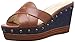 Nine West Women's Vida Leather Wedge Sandal