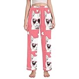 Caractéristiques du pantalon de pyjama : ce modèle ample et droit est parfait pour les formes de poire et de pomme, offrant une coupe flatteuse et non restrictive et un effet amincissant.