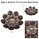 VFANDV Räucherstäbchen Halter Lotus 2 Stück, Lotus Stick Räuchergefäß Weihrauchhalter Brenner 6 Loch Weihrauchbrenner Räucherstäbchenhalter für Deko Wohnzimmer und Yoga Zubehör