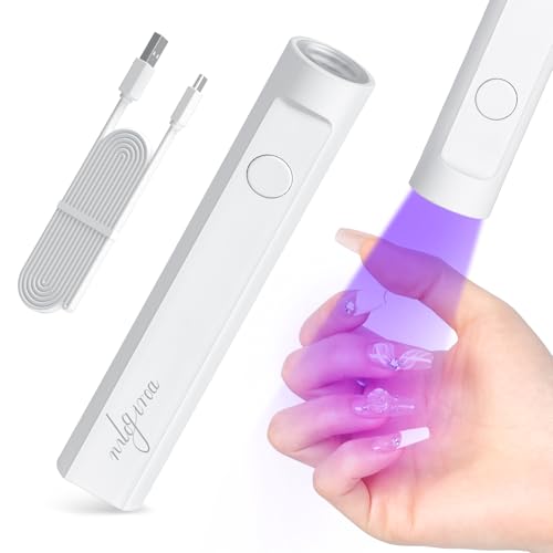 mlogiroa Handheld UV Nail Lamps for Home DIY Manicure Portable Travel