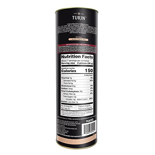 Turin Fireball Dark Chocolate Truffles, Dark Chocolates With Liquor Fireball Whisky Flavored Filling Non-Alcoholic, 7oz Tube Great forr Gifts and Treats, Black - Thumbnail 2