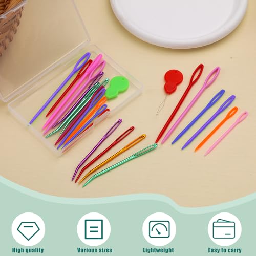 image for Bupete 25 Pcs Yarn Needles Set, Including Crochet Needles for Yarn, Pl