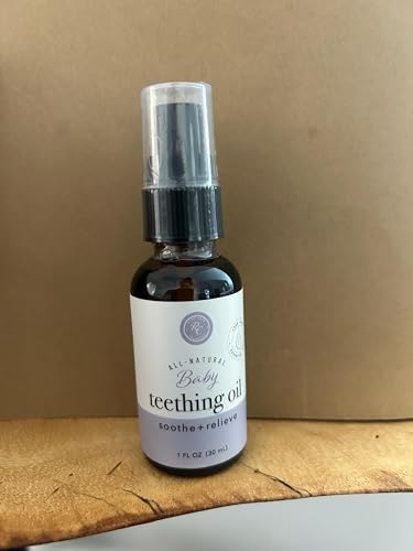 rowe casa organics baby teething oil natural baby teething relief with chamomile and copaiba naturally relieving and soothing to help ease discomfort 1 fl oz