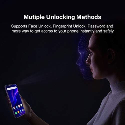 OUKITEL C21 Unlocked Cell Phones, 64GB/4GB Helio P60 20MP Selfie Unlocked Smartphone Dual Sim Android Mobile Phones with 6.4'' FHD+ Octa Core 4000mah Face ID + Fingerprint International Version