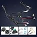 Wiring Harness 2 Lead, Fastchoy Auto 12v Nylon LED Light Bar Wiring Harness Kit for Fog Lights LED Pods Light Bars with 40A Relay Fuse Rocker Switch Automotive Wire Harness Kit for Truck UTV ATV