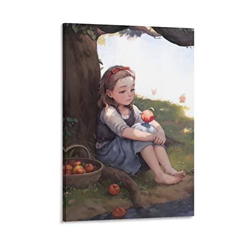 Póster de Oasis de pintura decorativa, lienzo para pared, sala de estar, póster de dormitorio, 20 x 30 cm