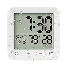 onannos Bathroom Clock Waterproof Shower Timer, Digital Wall Clock with Countdown, Touch Screen