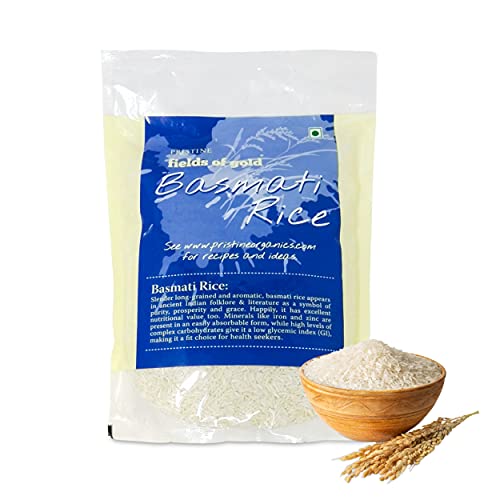 Image of PRISTINE Fields of Gold Basmati Rice, 1 kg (Pack of 5)