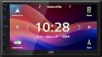 JVC KW-M595DBT - 17,3 cm WSVGA (1024 x 600px) Moniceiver mit DAB+/FM, CarPlay, Android Auto, Apple & Android USB-Mirroring, Bluetooth, kapazitivem Touchpanel, DSP, 4 x 50 Watt, 3 x Pre-Out 2,5V – Ansicht 2