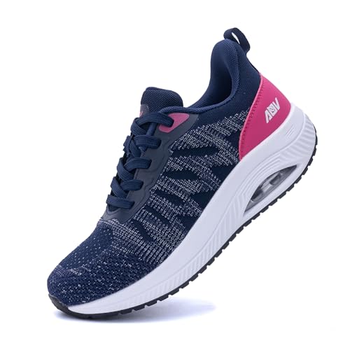 Image of QAUPPE Womens Walking Shoes with Arch Support Athletic Orthotic Sneakers for Women Foot Pain Relief