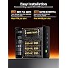 GMKtec Gaming Mini PC, AMD Ryzen 7 H 255 (Upgraded 8745HS) 64GB DDR5 RAM 1TB SSD, NUCBOX K12 Desktop Computer with 3X M.2 2280 Expansion, Oculink, Dual NIC 2.5G, HDMI 2.1, USB4
