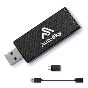 AutoSky Draadloze CarPlay Adapter 2023 Pro Extra Edition – Snelle en compacte draadloze CarPlay Adapter Fabriek Bedrade CarPlay Cars – USB-A Extender – USB-C Adapter – Bedraad CarPlay vereist