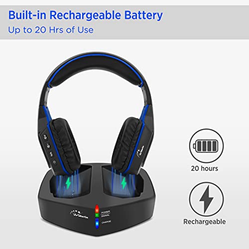 Wallarge Wireless Headphones For Tv Watching With 5.8Ghz Rf Transmitter Charging Dock thumb #6