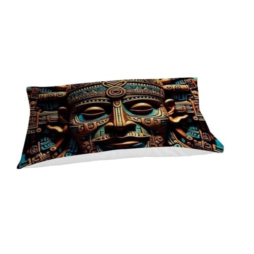 Housse de couette single microfibre imprimé 3d totem literie - 7