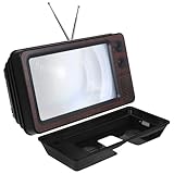 EXQUIMEUBLE スマホ拡大鏡 レトロデザイン携帯電話画面拡大鏡 目の疲れ軽減 軽量コンパクト 携帯用動画鑑賞対応