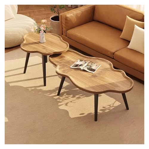 Table basse gigogne lot de 2 petite table salon appoint bois